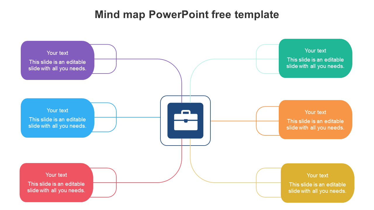 Mind map PowerPoint free template 